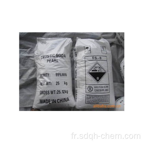 Hydroxyde de sodium de NAOH de perles de flocons CAS NO 1310-72-2